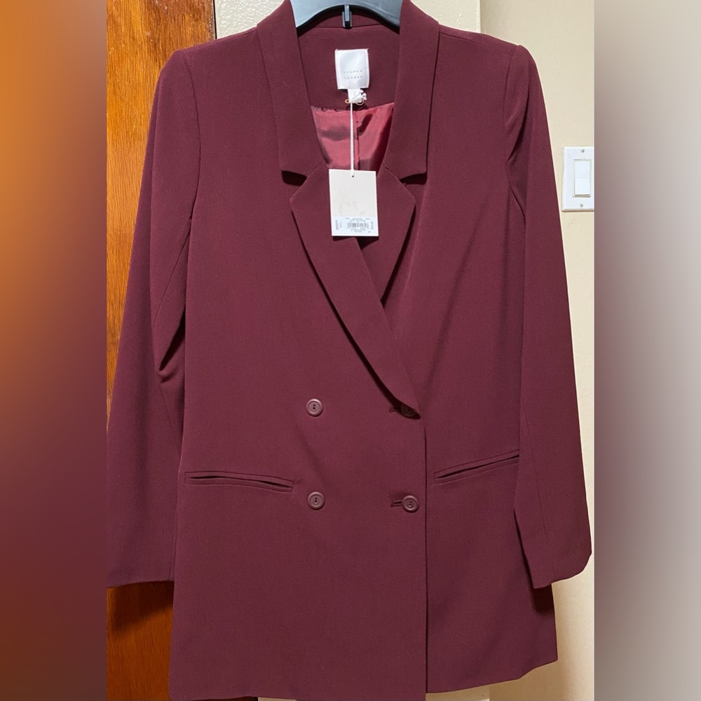Lauren Conrad Burgundy Blazer Size 2